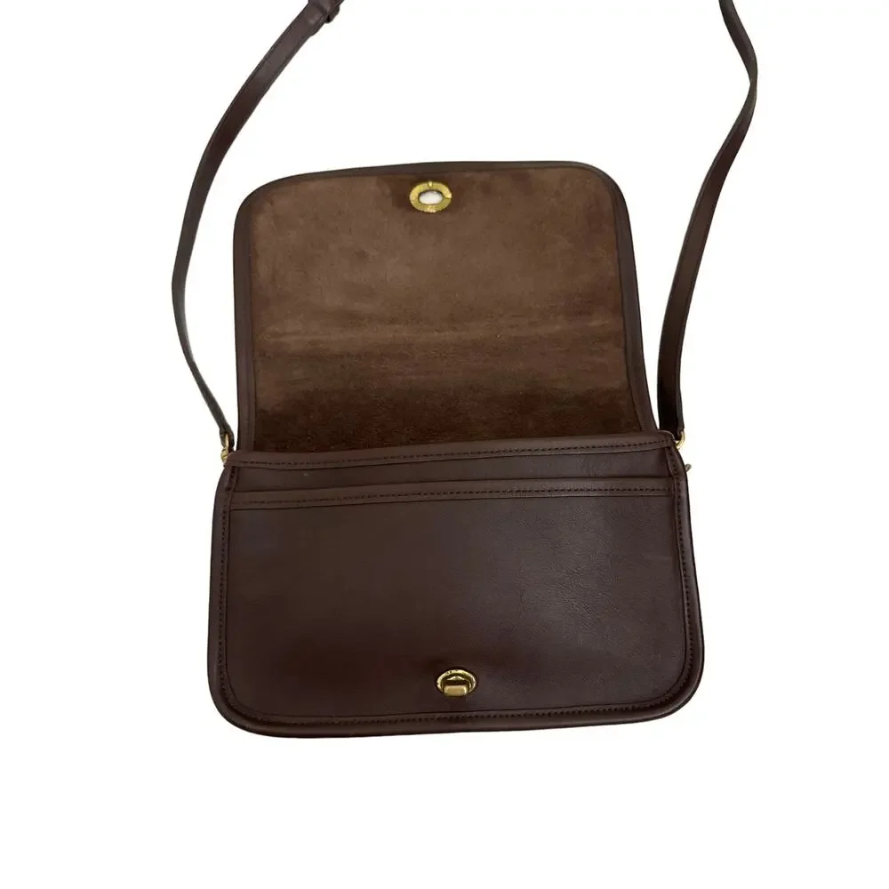 Coach Vintage City Bag Mahogany Brown Shoulder Crossbody Handbag Purse